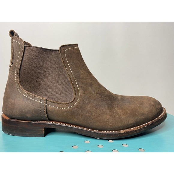 Adelante Chelsea Boots Brown Leather Slip On Ankle Low Women's 11 - Picture 3 of 13